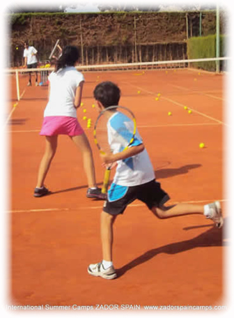 Stage de Tennis pour enfants en Espagne